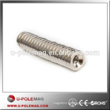 N50 Fuerte Avellanado Anillo Imanes De Neodimio De Tierra Rara Agujero 4mm